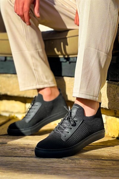 Esnek Triko Ayakkabı Siyah