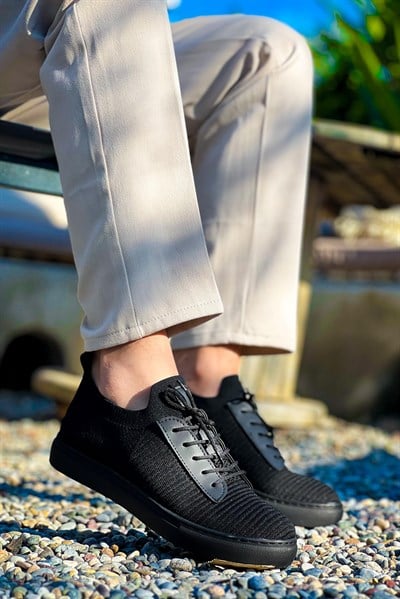 Esnek Triko Ayakkabı Siyah