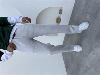 Garnili 3 İplik Şardonlu Baggy Eşofman Gri