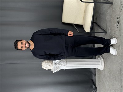 3 İplik Basic Oversize Takım Lacivert