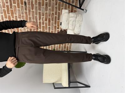 İtalyan Kesim Harvest Kumaş Pantolon Acı Kahve