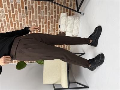 İtalyan Kesim Harvest Kumaş Pantolon Acı Kahve