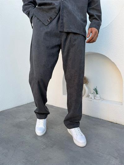 İthal Kadife Takım Antrasit