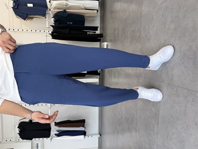 İthal Krep Boyfriend Pantolon Lacivert