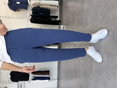 İthal Krep Boyfriend Pantolon Lacivert