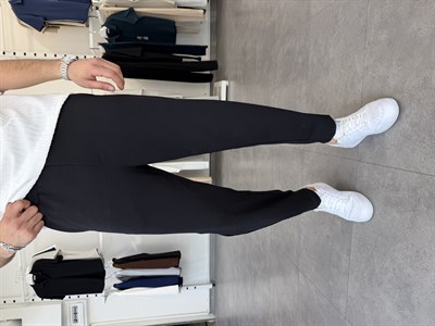 İthal Krep Boyfriend Pantolon Siyah