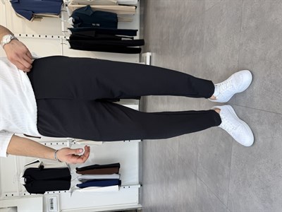 İthal Krep Boyfriend Pantolon Siyah