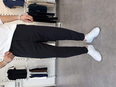 İthal Krep Boyfriend Pantolon Siyah