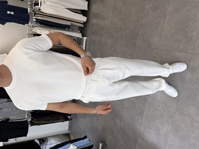 İthal Örme Reglan Kol Tişört Beyaz