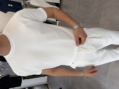 İthal Örme Reglan Kol Tişört Beyaz