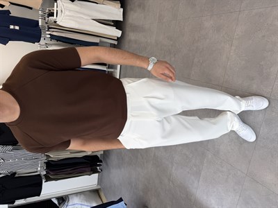 İthal Örme Reglan Kol Tişört Kahve