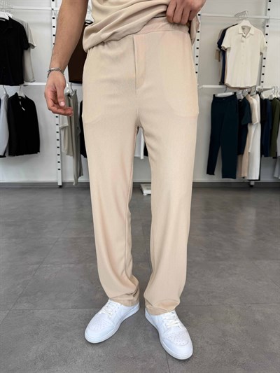 İthal Ottoman Baggy Pantolon Bej