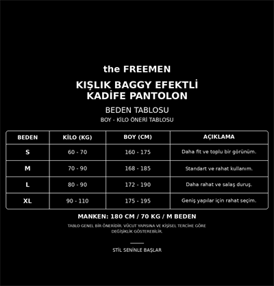 Kışlık Baggy Efektli Kadife Pantolon Acı Kahve