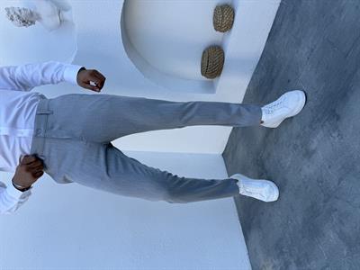 Kışlık Gramajlı Likralı Kumaş Pantolon Gri