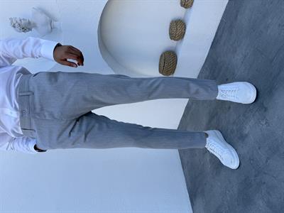 Kışlık Gramajlı Likralı Kumaş Pantolon Gri