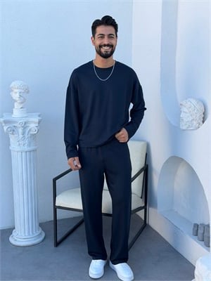 Longsleeve Oysh Kumaş Takım Lacivert