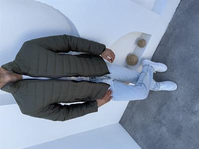 Mevsimlik Elyaflı Mont Haki