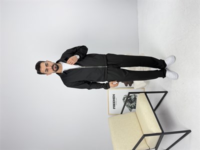 Mevsimlik Takım Oversize Likralı Siyah