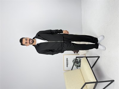 Mevsimlik Takım Oversize Likralı Siyah
