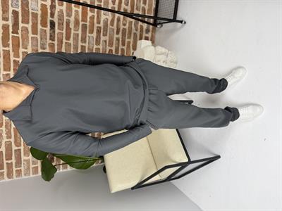 Ottoman Kumaş Apaş Yaka Takım Antrasit