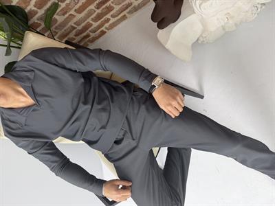 Ottoman Kumaş Apaş Yaka Takım Antrasit