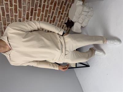 Ottoman Kumaş Apaş Yaka Takım Bej