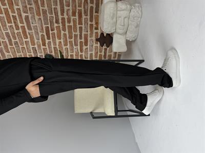 Ottoman Kumaş Apaş Yaka Takım Siyah