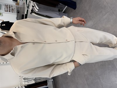 Oversize Duble Takım Bej