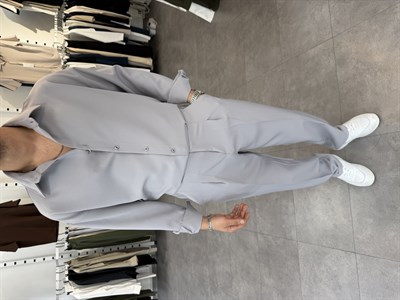 Oversize Duble Takım Gri