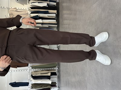 Oversize Duble Takım Kahve