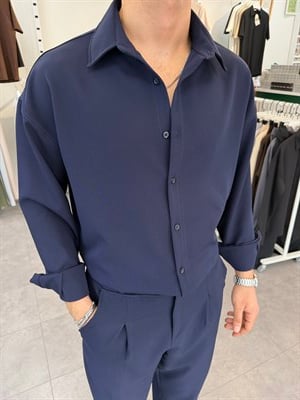 Oversize Duble Takım Lacivert