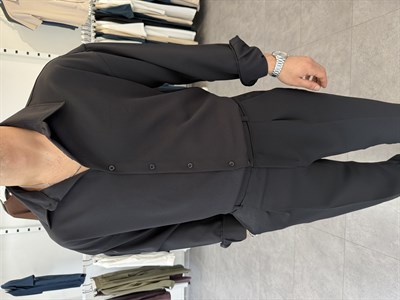 Oversize Duble Takım Siyah