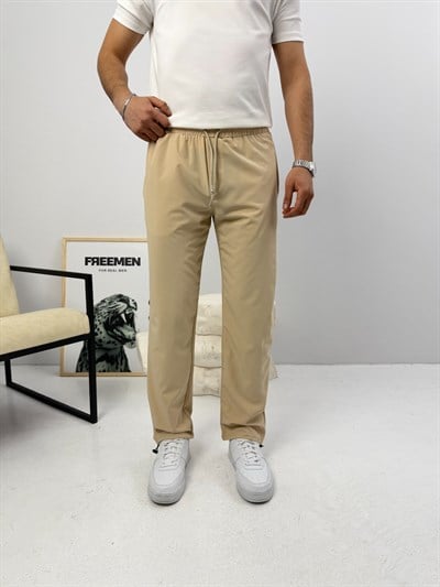 Paraşüt Baggy Eşofman Bej