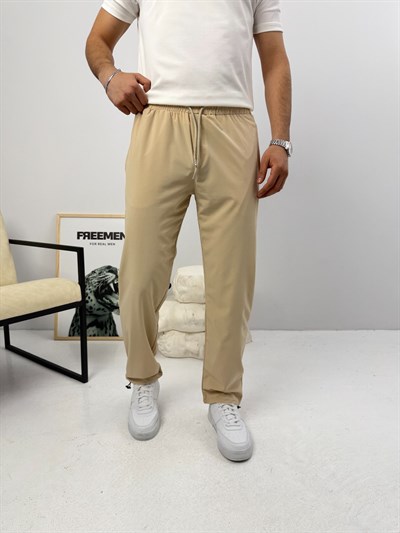 Paraşüt Baggy Eşofman Bej