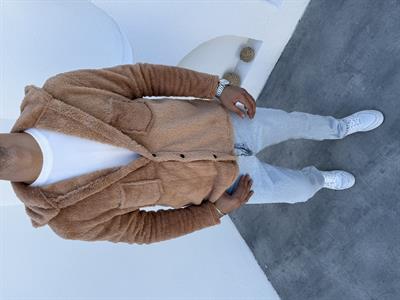 Peluş Ceket Kiremit