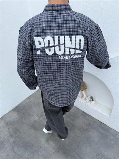 Pound Baskı Gömlek- Süper Baggy Jean Takım Kırmızı