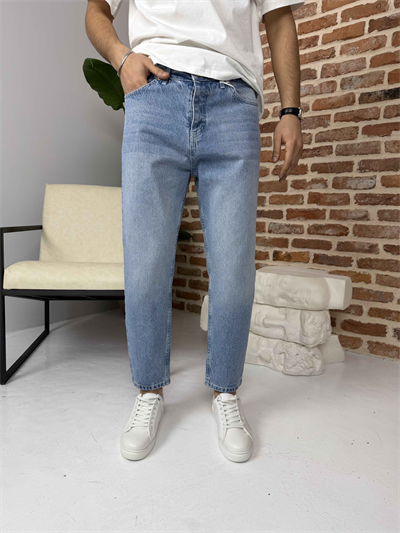 Premium Boyfriend Jean Açık Mavi