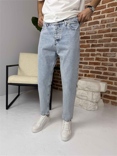 Premium Boyfriend Jean Buz Mavi