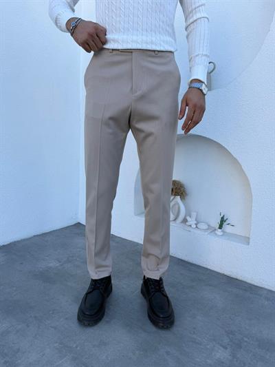Premium Gabardin Regular Pantolon Bej