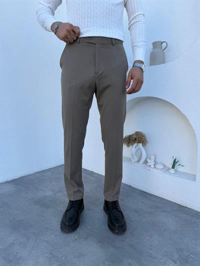 Premium Gabardin Regular Pantolon Haki