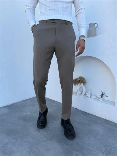 Premium Gabardin Regular Pantolon Haki