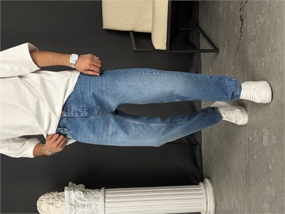 Premium Kalıp Boyfriend Denim Pantolon Açık Mavi