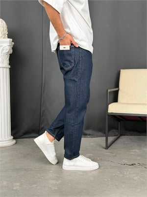 Premium Kalıp Boyfriend Denim Pantolon Lacivert