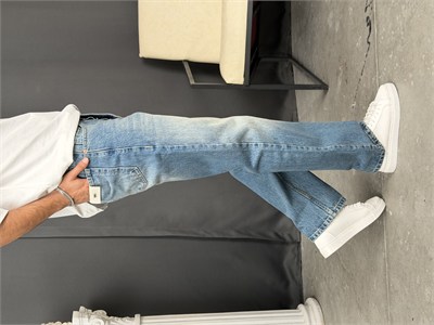 Premium Regular Kalıp Denim Pantolon Tint Mavi
