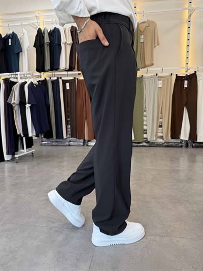 Premium Tensel Paraşüt Baggy Pantolon Siyah