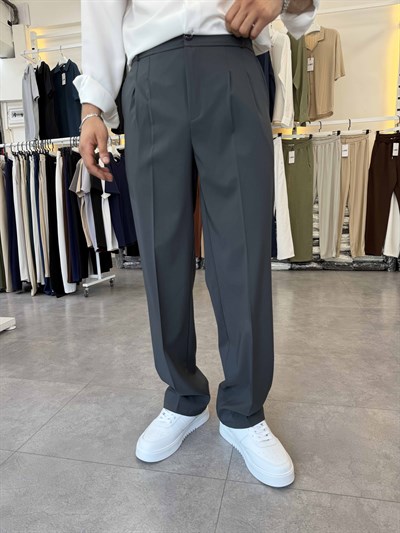 Premium Tensel Paraşüt Baggy Pantolon Antrasit