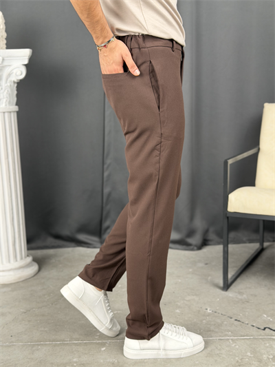 Premium WE11 Regular Kumaş Pantolon Acı Kahve