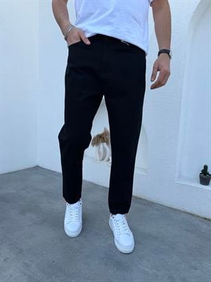 Premium Yüksek Kalite Boyfriend Kot Pantolon Siyah