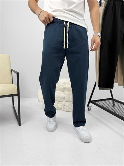 Rahat Kalıp Gabardin Pantalon Petrol