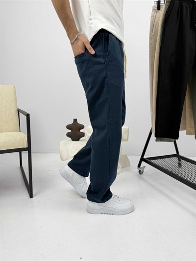Rahat Kalıp Gabardin Pantalon Petrol